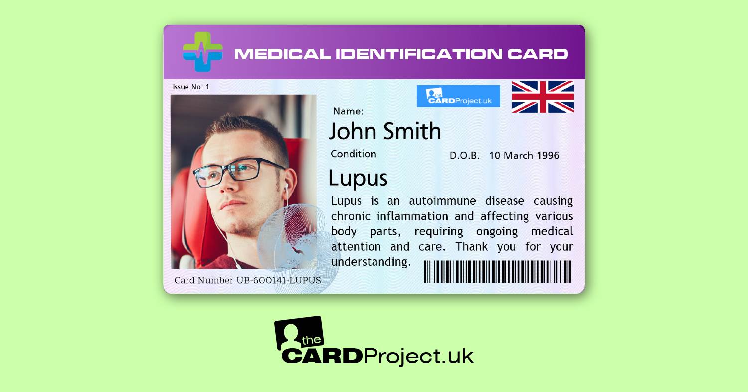Lupus Premium Photo Medical ID Card (FRONT)
